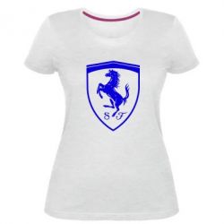 Женская премиум футболка Ferrari horse - PrintSalon