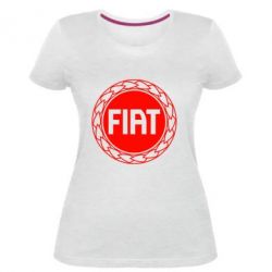 Женская премиум футболка Fiat logo - PrintSalon