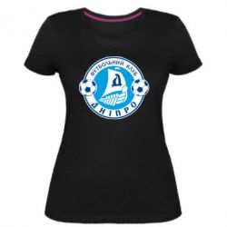 Жіноча преміум футболка ФК Дніпро - PrintSalon
