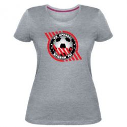 Женская премиум футболка ФК Кривбасс Кривой Рог - PrintSalon