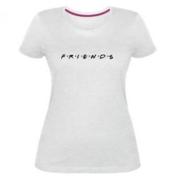 Женская премиум футболка Friends (Друзья) - PrintSalon