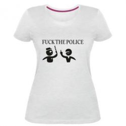 Женская премиум футболка Fuck the Police - PrintSalon