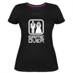 Женская премиум футболка Game Over - PrintSalon