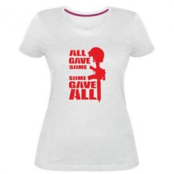 Женская премиум футболка Gave All - PrintSalon