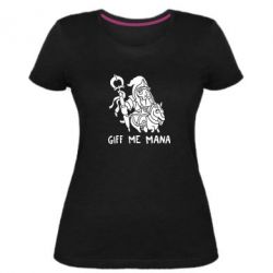 Женская премиум футболка Giff Me Mana - PrintSalon