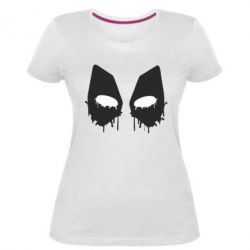 Женская премиум футболка Глаза Deadpool - PrintSalon