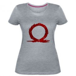 Жіноча преміум футболка God Of War Circle - PrintSalon