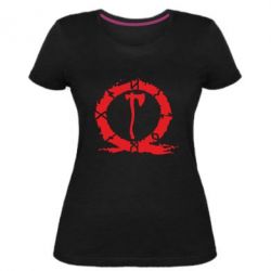 Женская премиум футболка God Of War Logo - PrintSalon