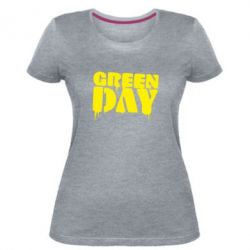 Женская премиум футболка Green Day - PrintSalon