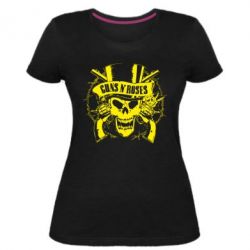 Женская премиум футболка Guns n' Roses Logo