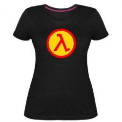 Жіноча преміум футболка Half Life Logo - PrintSalon