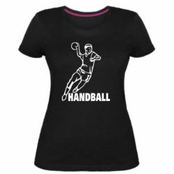 Женская премиум футболка Handball - PrintSalon