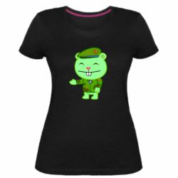 Женская премиум футболка happy tree friends flippy - PrintSalon