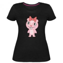 Жіноча преміум футболка happy tree friends хихикає - PrintSalon
