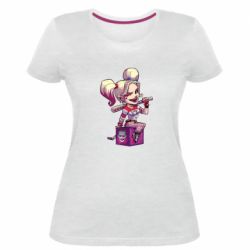 Женская премиум футболка Harley Quinn1 - PrintSalon