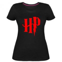 Жіноча преміум футболка Harry Potter logo 1 - PrintSalon