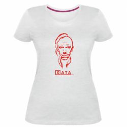 Женская стрейчевая футболка Хата - PrintSalon