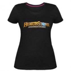 Женская премиум футболка Hearthstone logotip - PrintSalon