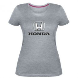 Женская премиум футболка Honda 3D Logo - PrintSalon
