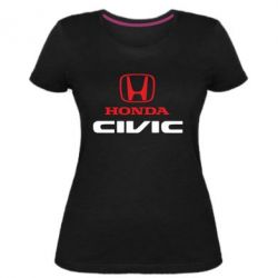 Женская премиум футболка Honda Civic - PrintSalon