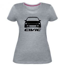Женская премиум футболка Honda Civic - PrintSalon