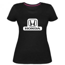 Женская премиум футболка Honda Stik - PrintSalon