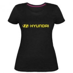 Женская премиум футболка Hyundai 2 - PrintSalon