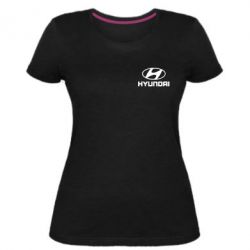 Женская премиум футболка Hyundai Small - PrintSalon