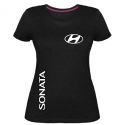 Жіноча преміум футболка Hyundai Sonata - PrintSalon