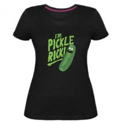 Женская премиум футболка I'm Pickle Rick! - PrintSalon