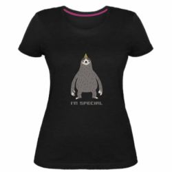Женская премиум футболка I'm special Sloth - PrintSalon