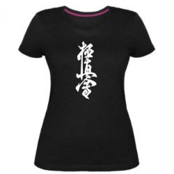 Женская премиум футболка Иероглиф - PrintSalon