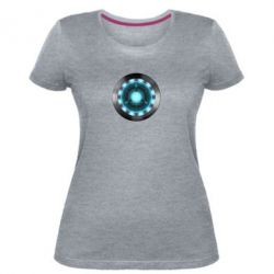 Жіноча преміум футболка Iron Man Device - PrintSalon