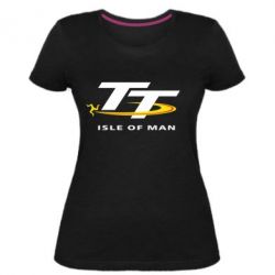 Женская премиум футболка Isle of man - PrintSalon