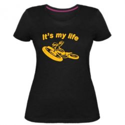 Женская премиум футболка It's my moto life - PrintSalon