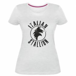 Женская премиум футболка Italian Stallion - PrintSalon
