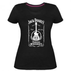 Женская премиум футболка Jack Daniel's Guitar - PrintSalon