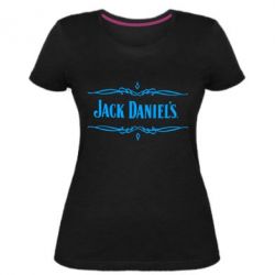 Женская премиум футболка Jack Daniel's Logo - PrintSalon
