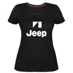 Женская премиум футболка Jeep Logo - PrintSalon
