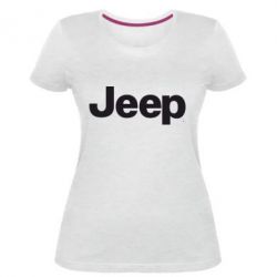 Женская премиум футболка Jeep - PrintSalon