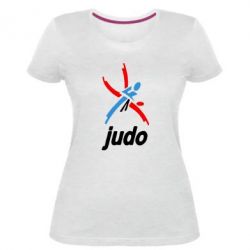 Женская премиум футболка Judo Logo - PrintSalon