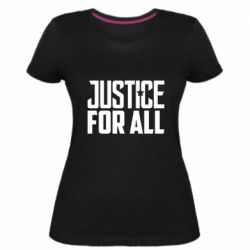 Женская премиум футболка Justice for all - PrintSalon