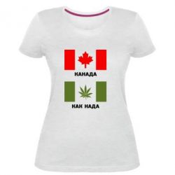 Жіноча преміум футболка Канада Як треба - PrintSalon