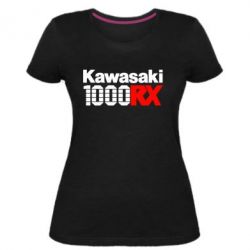 Женская премиум футболка Kawasaki 1000RX - PrintSalon
