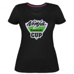 Жіноча преміум футболка Kawasaki Ninja Cup - PrintSalon