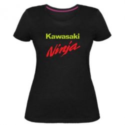 Женская премиум футболка Kawasaki Ninja - PrintSalon