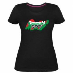 Жіноча преміум футболка Kawasaki Racing - PrintSalon