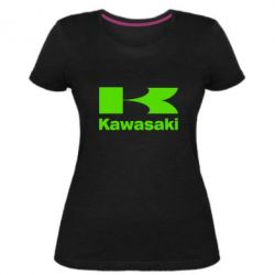 Жіноча преміум футболка Kawasaki - PrintSalon