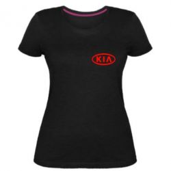 Женская премиум футболка KIA Small - PrintSalon