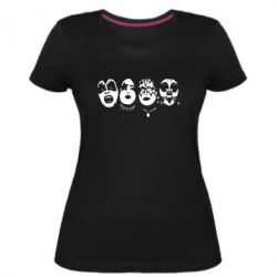 Женская премиум футболка KiSS - PrintSalon